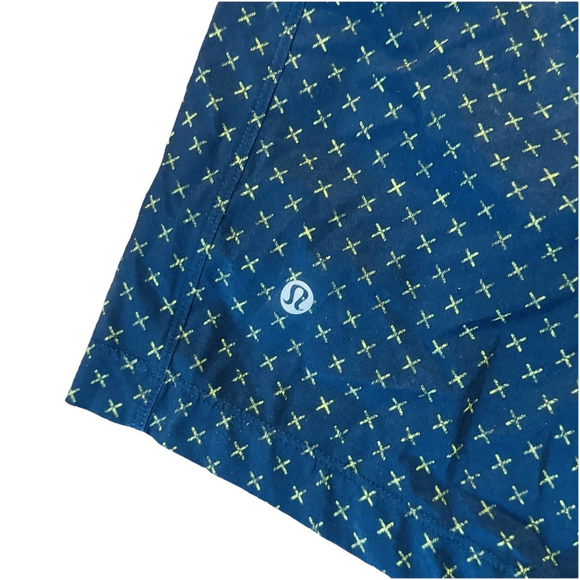 lululemon T.H.E. Short 9" Men Size:M Lined Dark Navy Athletic Gym Sport - Picture 5 of 13